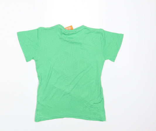 Structure Boys Green Rayon Basic T-Shirt Size 4 Years