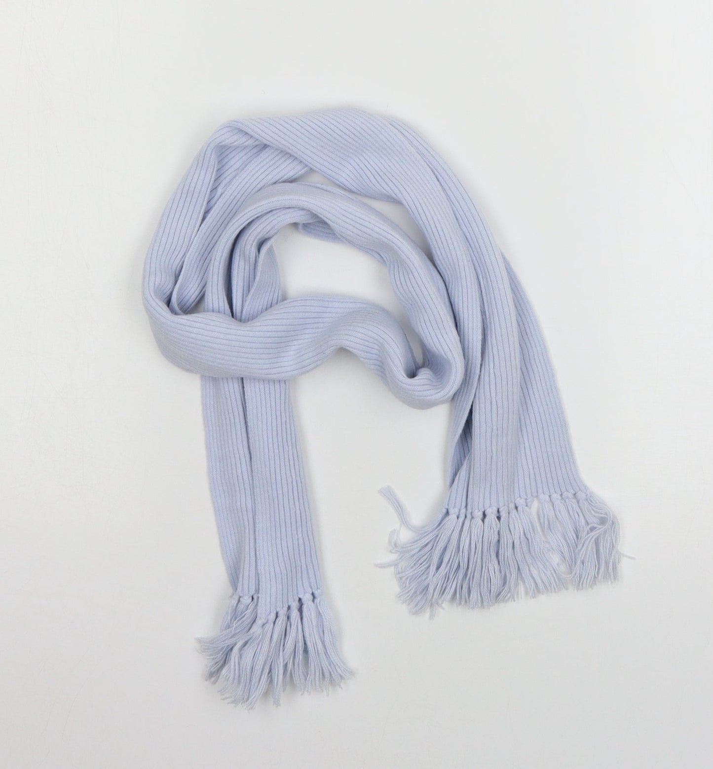 Preworn Womens Blue Knit Scarf