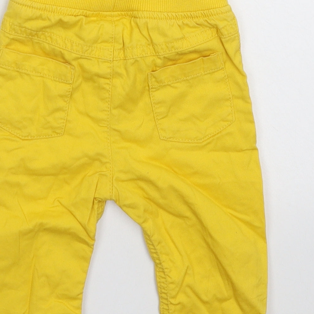 Marks and Spencer Baby Yellow Capri Trousers Size 6-9 Months