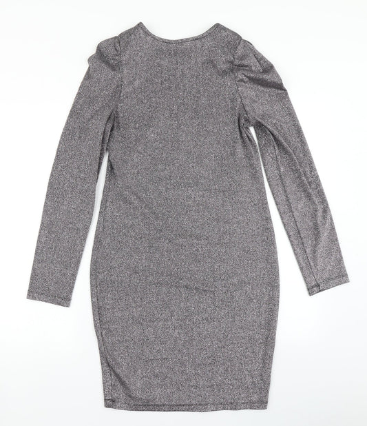 C Womens Silver Bodycon Size S