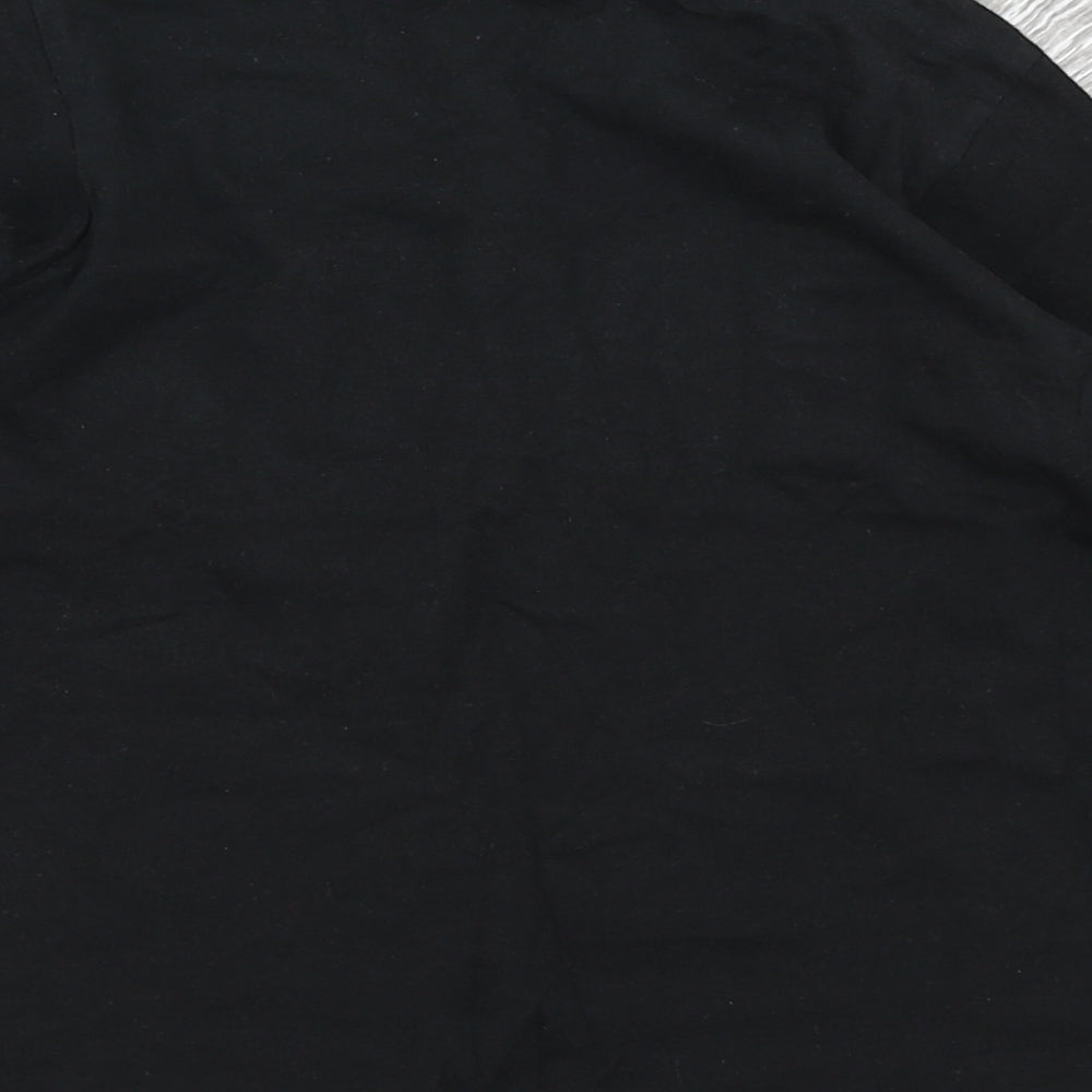 Urbn dept Boys Black Colourblock Basic T-Shirt Size 7 Years