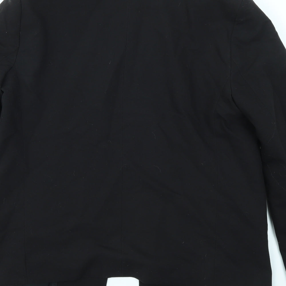 Topshop Womens Black Jacket Blazer Size 10