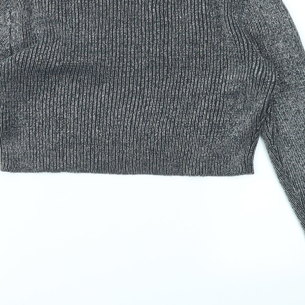 H&M Womens Silver Pullover Jumper Size 8