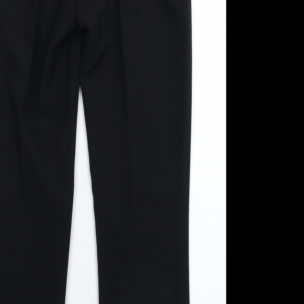 Debenhams Womens Black Dress Pants Trousers Size 8 L28 in