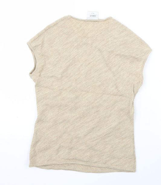 NEXT Womens Beige Basic Blouse Size 10
