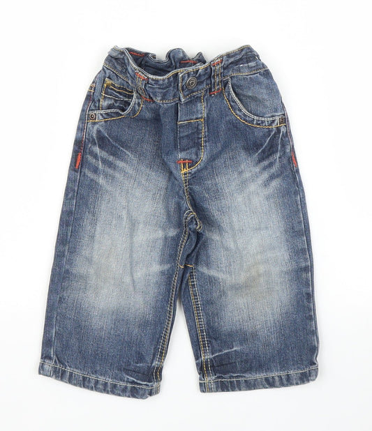 NEXT Boys Blue Denim Capri Jeans Size 9-12 Months