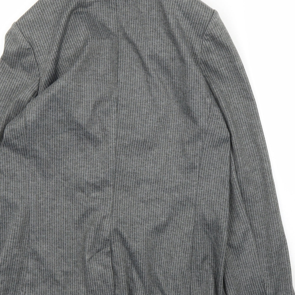 TU Womens Grey Spotted Jacket Blazer Size 10