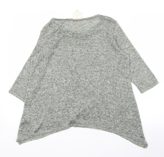 New Look Womens Green Basic Blouse Size 12