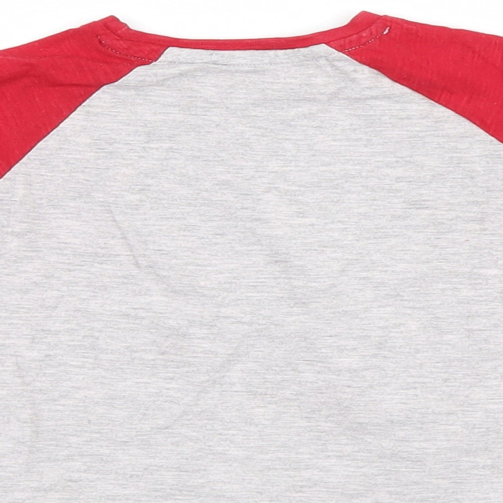 Brand and care label for Matalan Baby Multicoloured Houndstooth Basic T-Shirt, size 6-9, Months