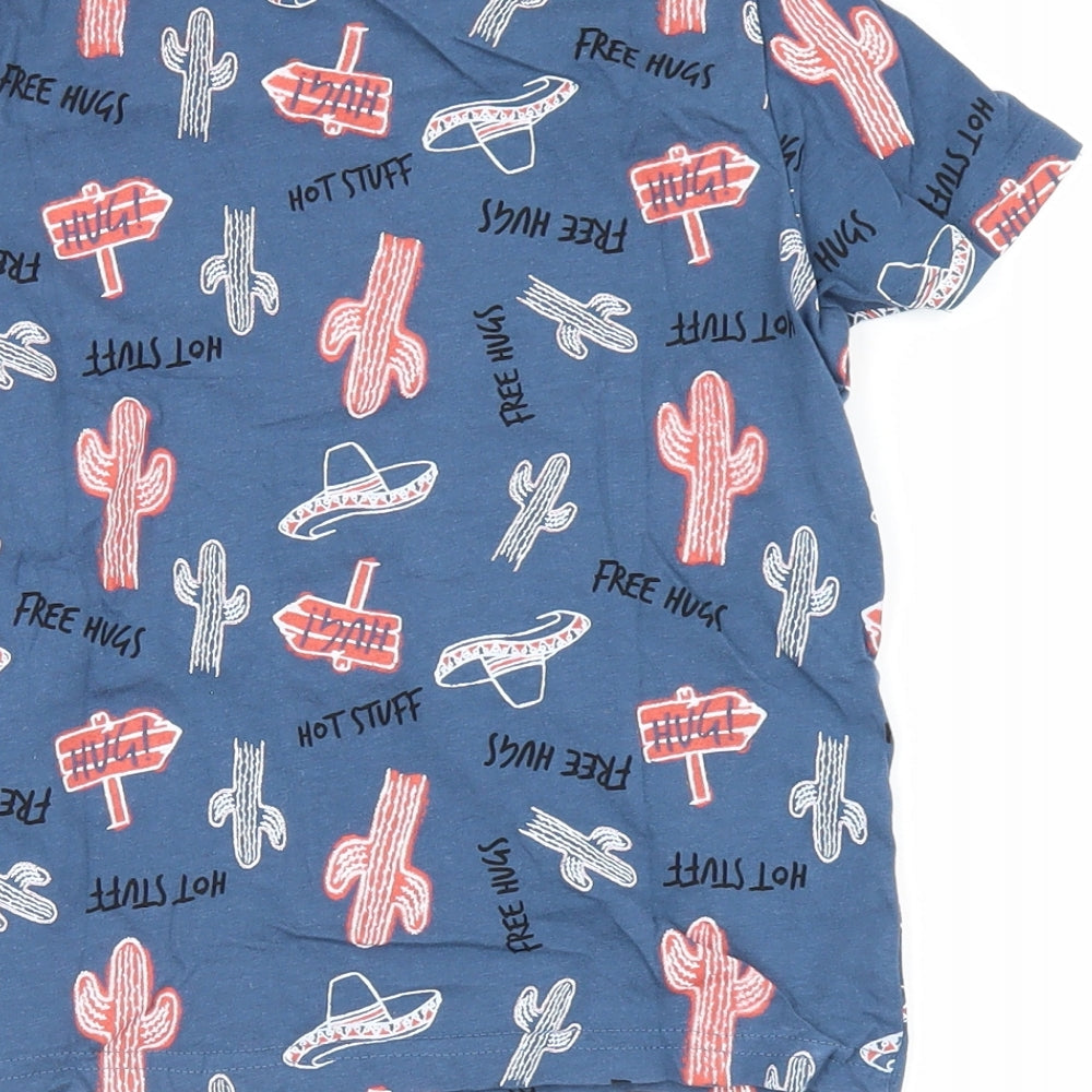 IUPILU Boys Blue Basic T-Shirt Size 5-6 Years
