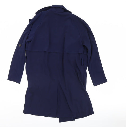 bess Womens Blue Jacket Blazer Size M