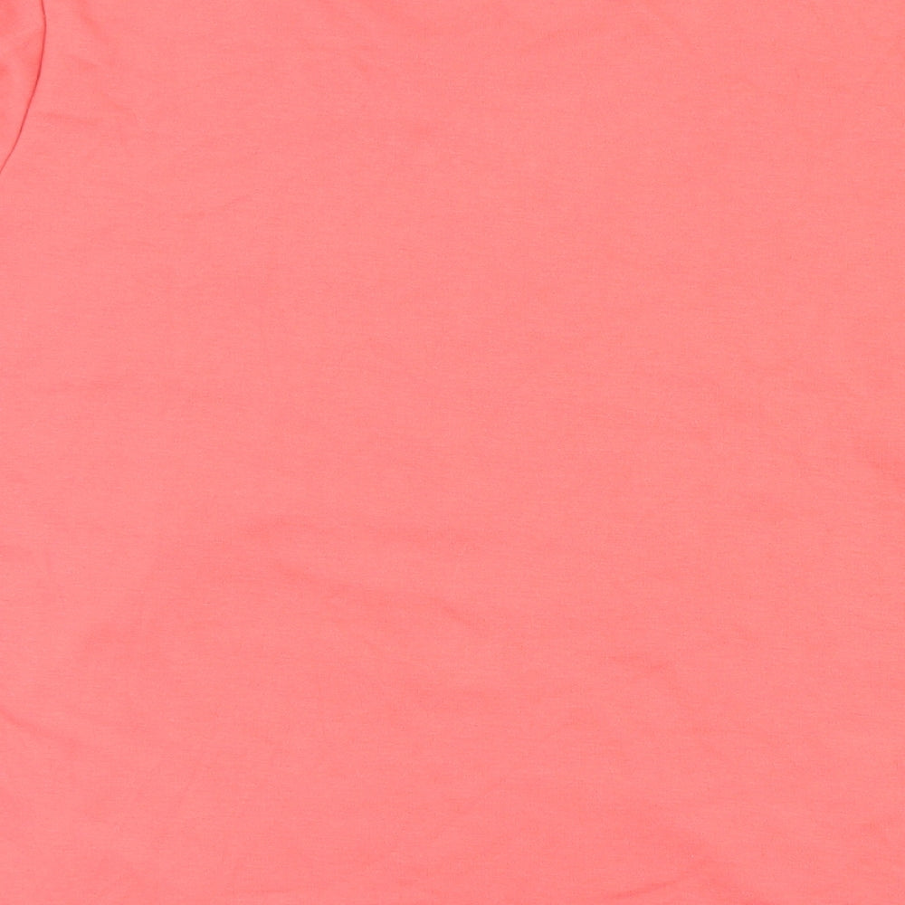 TEXT Womens Pink Basic T-Shirt Size XL