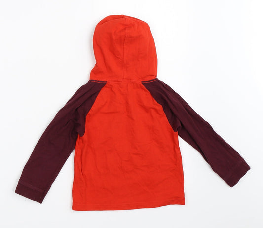 Preworn Boys Red Pullover Hoodie Size 3 Years
