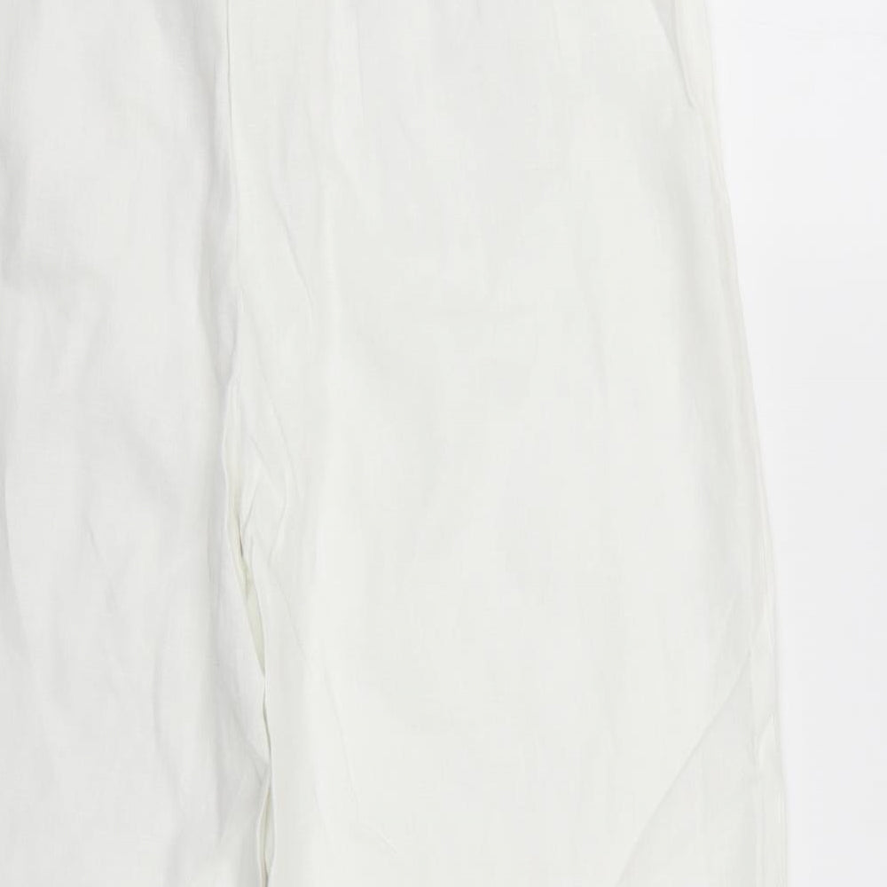 George Womens White Trousers Size 16 L23 in