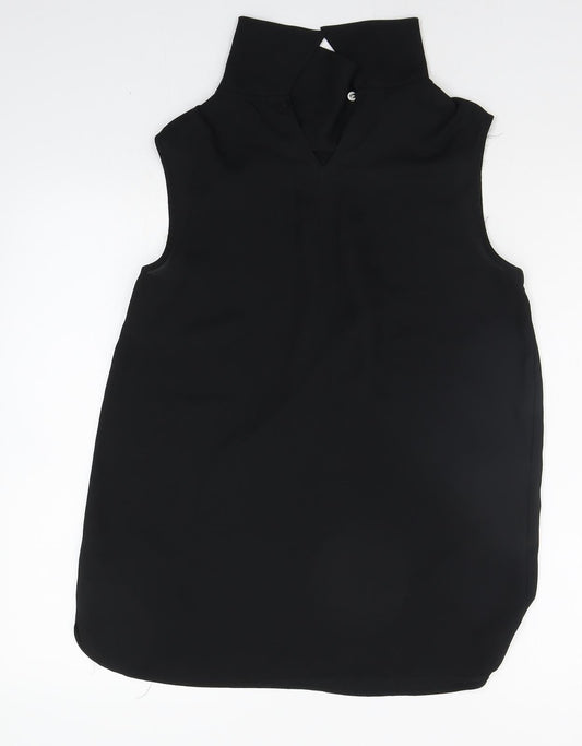Debenhams Womens Black Basic Blouse Size 10
