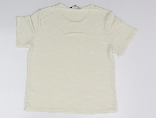 Berkertex Womens White Basic T-Shirt Size 14