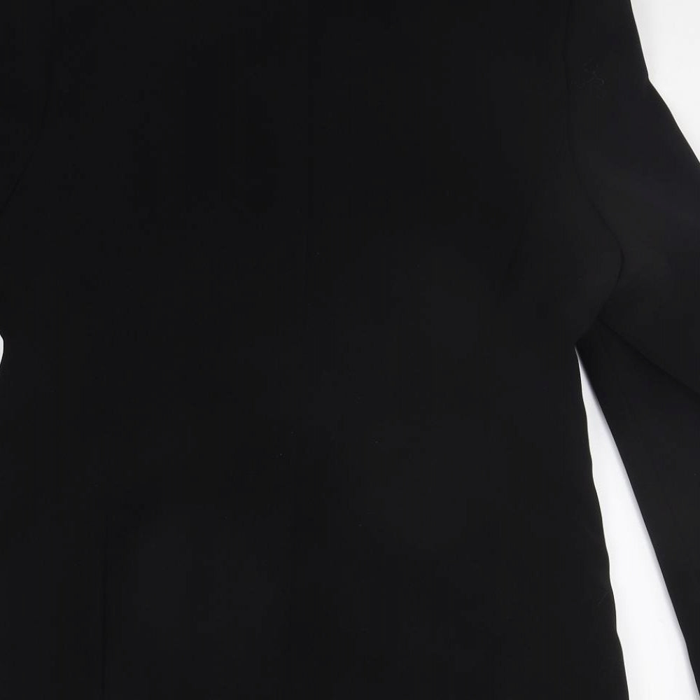 ARMANDO Womens Black Jacket Suit Jacket Size 14