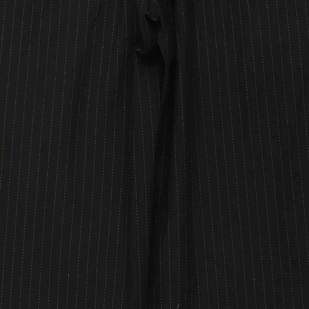 F&F Mens Black Striped Trousers Size 34 in L33 in