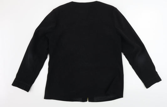 Joella Di Marco Womens Black Jacket Coat Size M