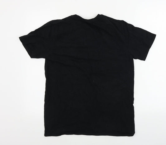 Gildan Mens Black T-Shirt Size M