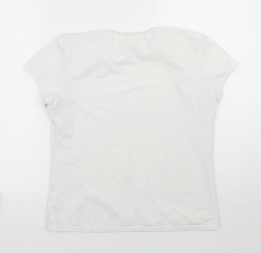 In Sport Womens White Basic T-Shirt Size M