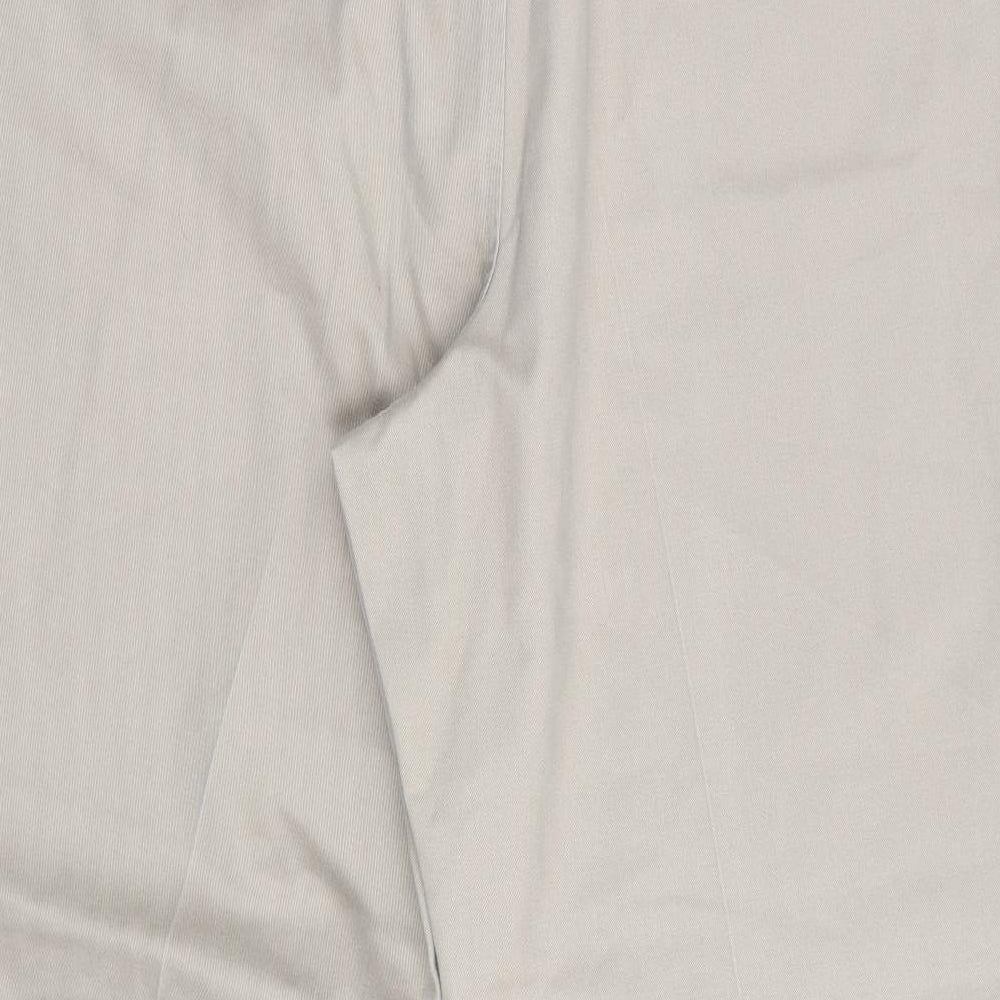 Haggar Clothing Co Mens Beige Chino Trousers Size 34 in L28 in