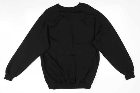 Capricorn Mens Black Pullover Sweatshirt Size L