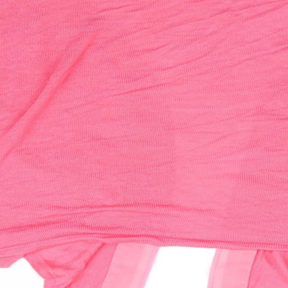Peacocks Womens Pink Cardigan Jumper Size 12 - Shrug Style Cardigan