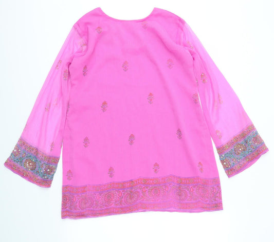 Preworn Womens Multicoloured Basic Blouse Size S
