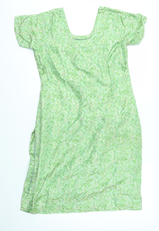 Preworn Womens Green A-Line Size S