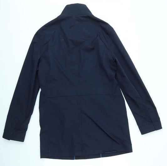 Autograph Womens Blue Overcoat Coat Size S