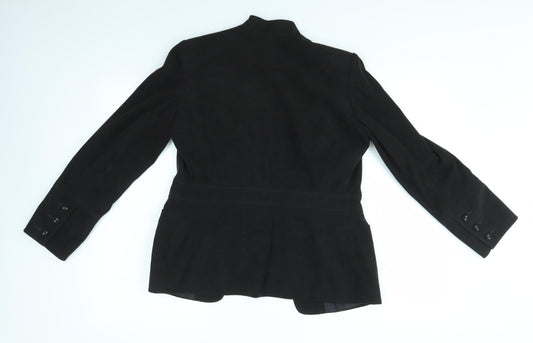 M&Co Womens Black Jacket Coat Size 10