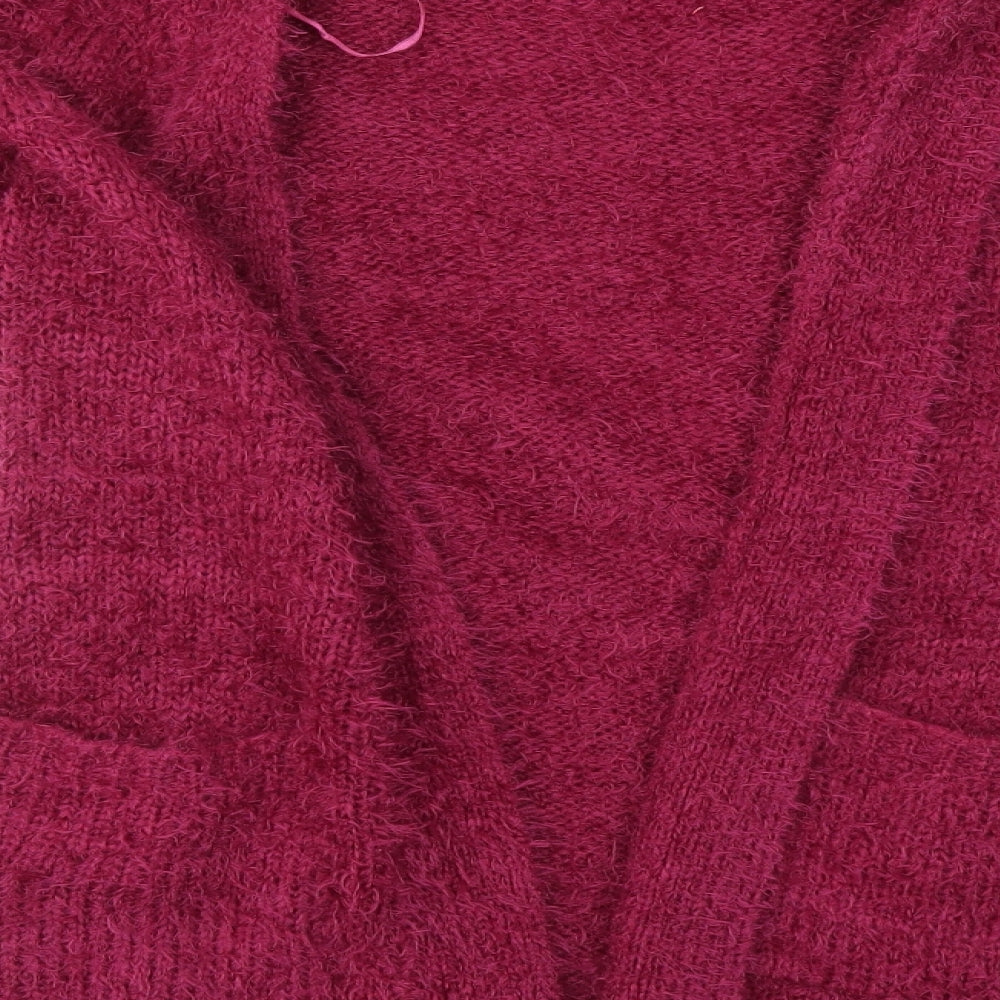 Brave Soul Womens Pink Cardigan Jumper Size 10
