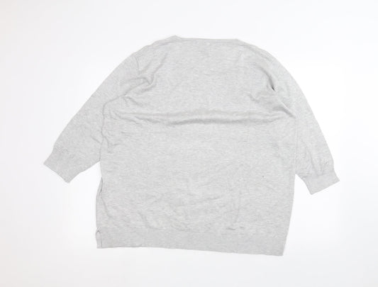 capsule Womens Grey Basic T-Shirt Size 10