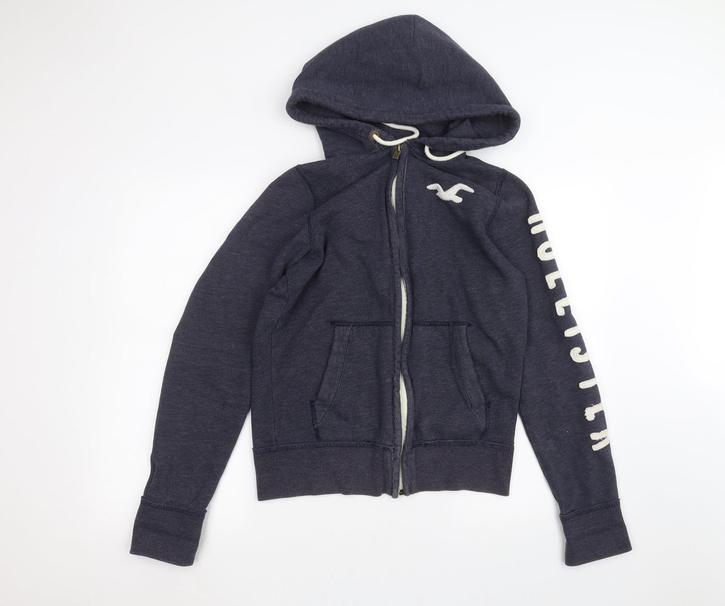 Hollister Mens Blue Full Zip Hoodie Size S