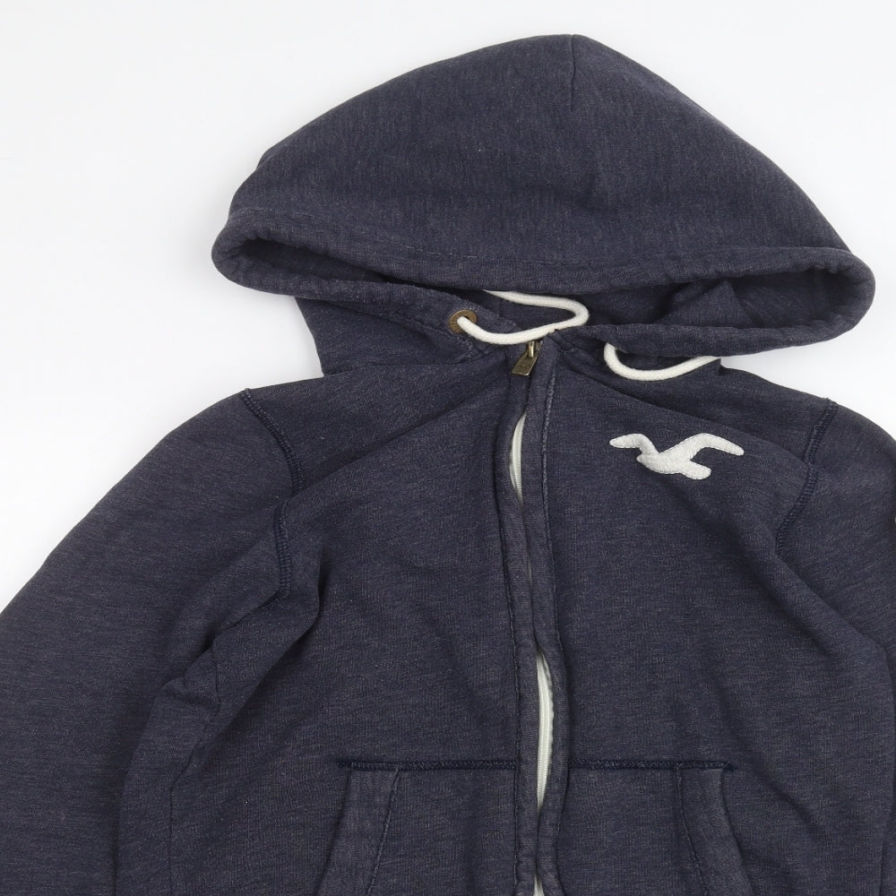 Hollister Mens Blue Full Zip Hoodie Size S