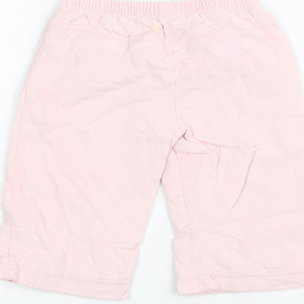 Brand and care label for Mothercare Baby Pink Jeans, size 9-12, Months