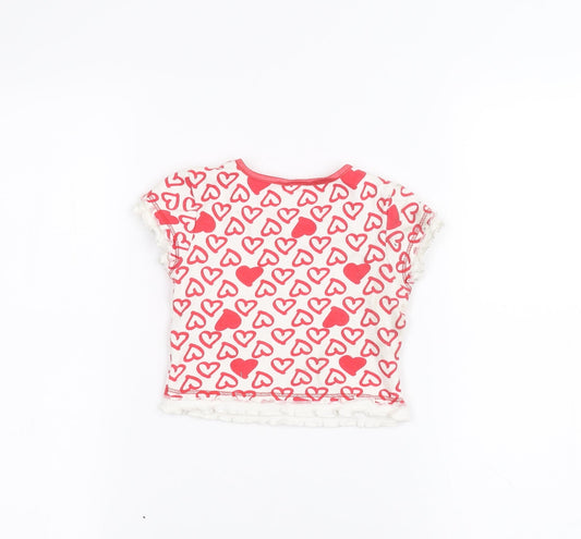 Adam kids Baby White Basic T-Shirt Size 9-12 Months