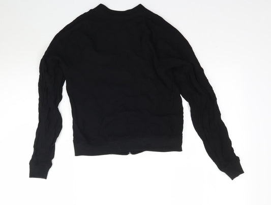 Select Womens Black Full Zip Sweatshirt Size 6 - Bomber Jacket