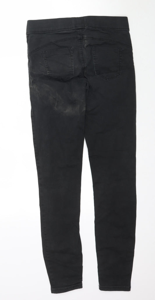 Denim & Co. Womens Black Denim Jegging Jeans Size 10 L29 in