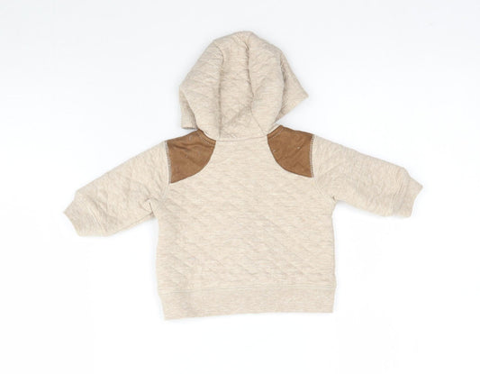 George Baby Beige Full Zip Jumper One Size - Hoodie