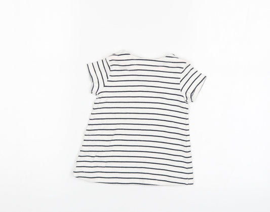 NEXT Boys White Striped Pullover Casual Size 3-6 Months