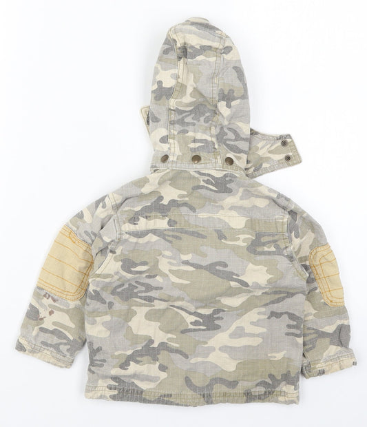 Rohm & Emmy Boys Beige Camouflage Jacket Size 2 Years