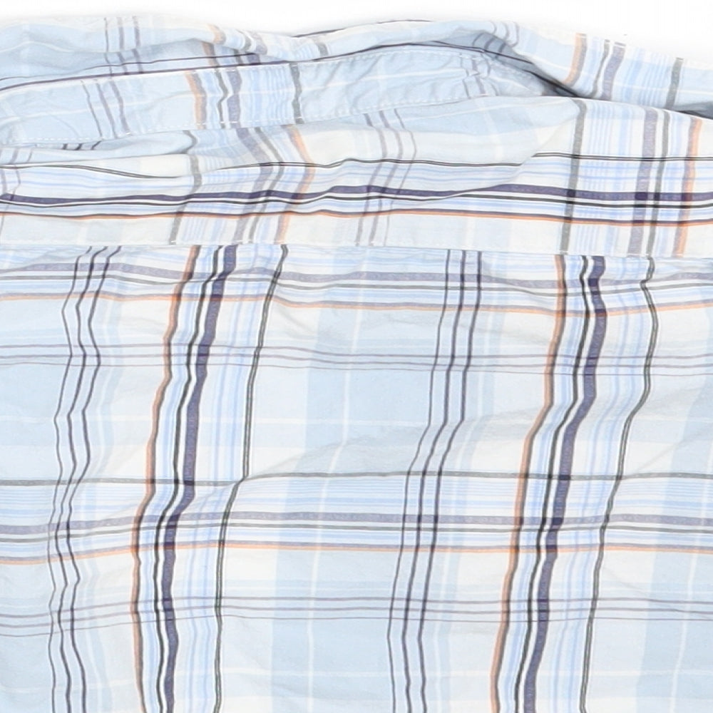 George Boys Blue Check Basic Button-Up Size 9-12 Months