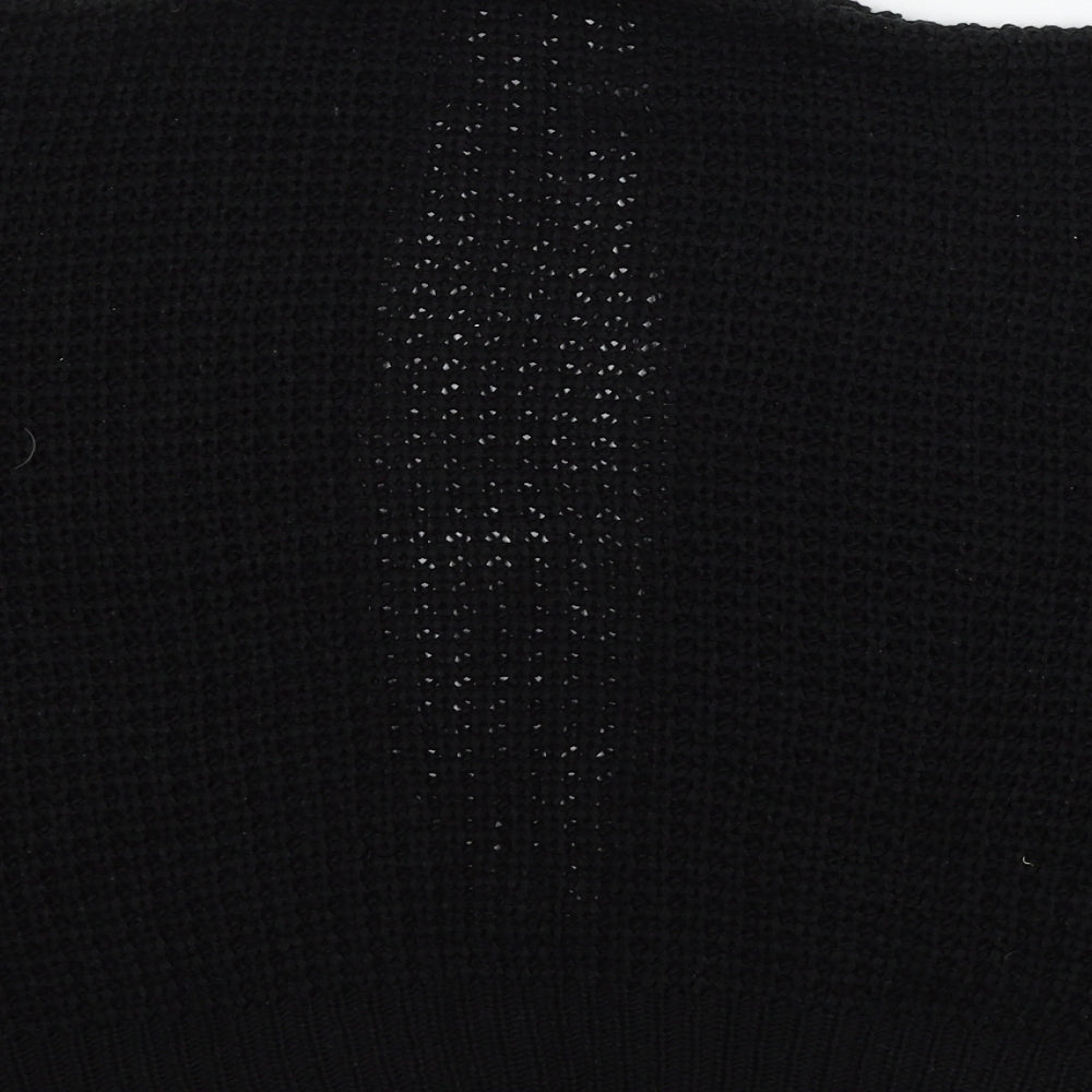 TU Womens Black Knit Cardigan Jumper Size 12