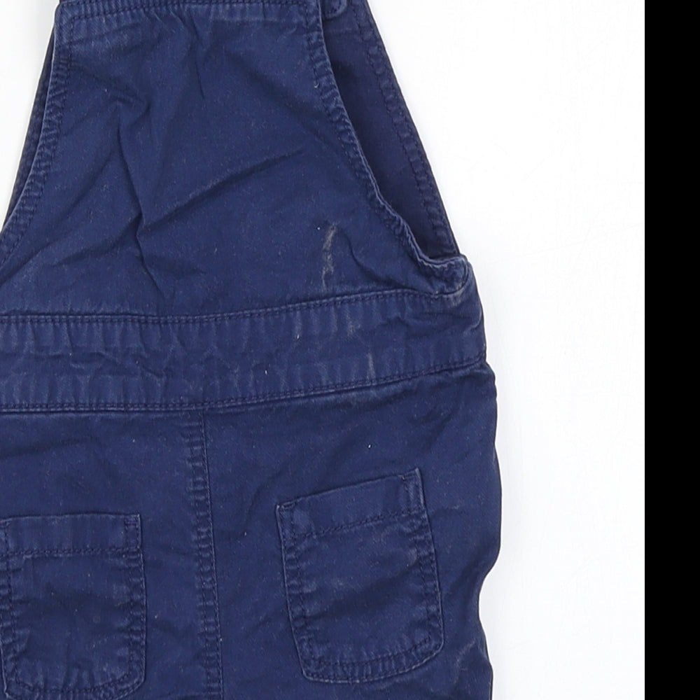 M&S Boys Blue Dungaree One-Piece Size 3-6 Months