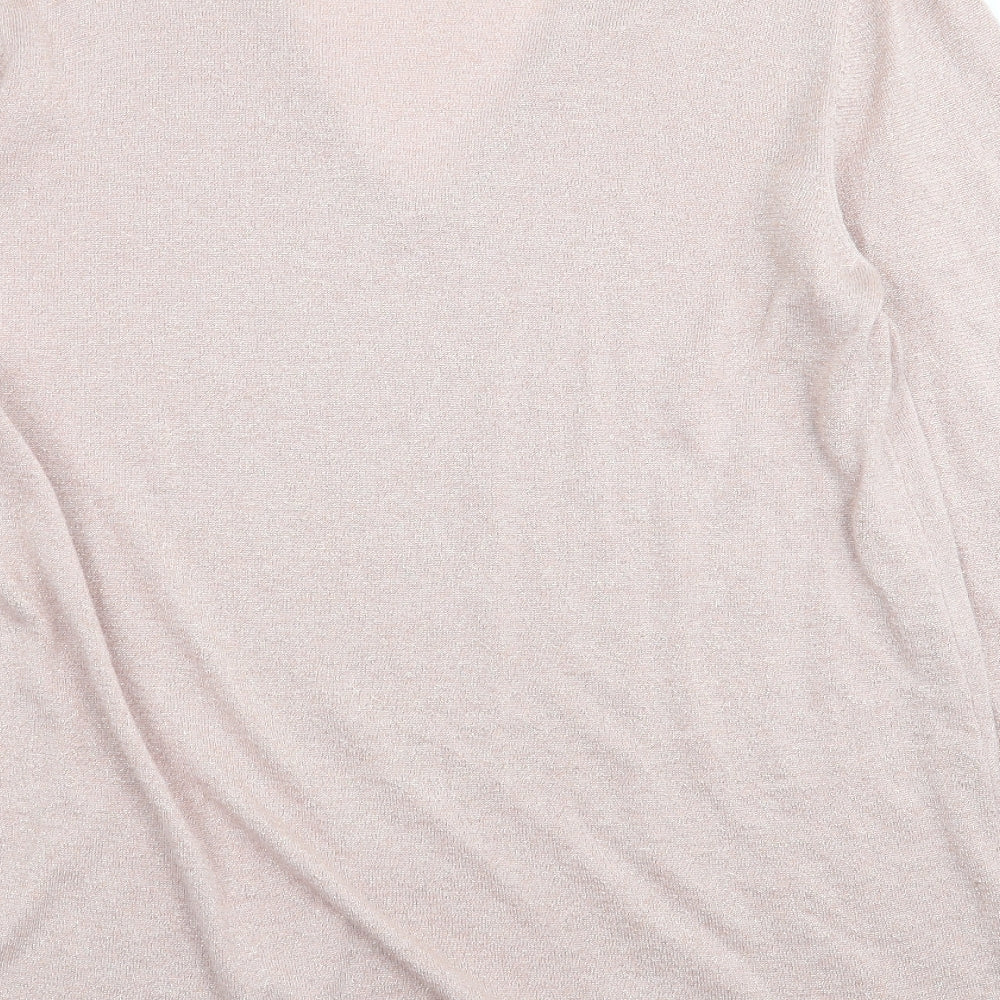 retrology Womens Pink Pullover Jumper Size L
