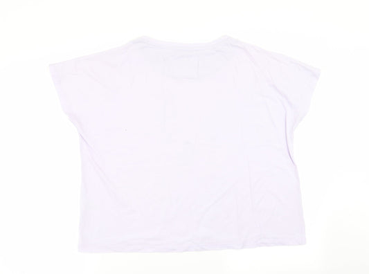 Matalan Womens Purple Solid Top Pyjama Top Size 12