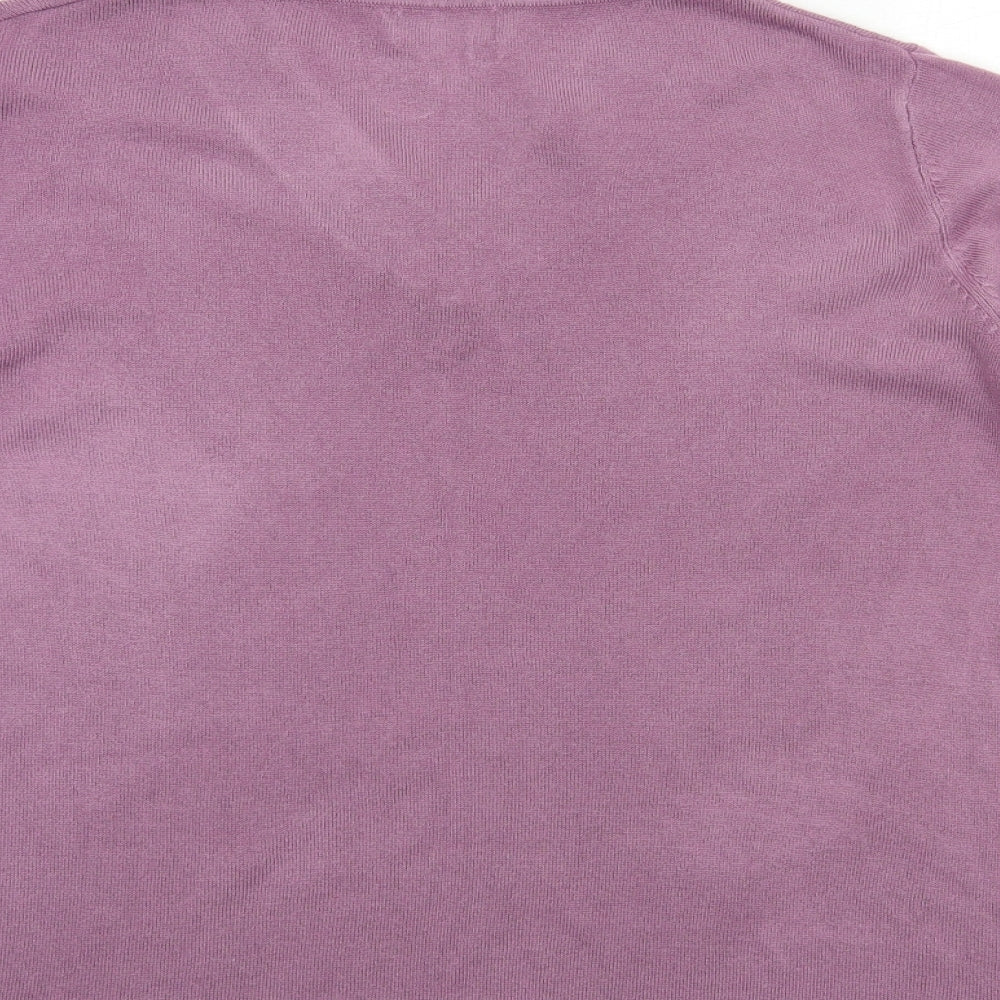 ORIGINALS Womens Purple Knit Pullover Jumper Size S