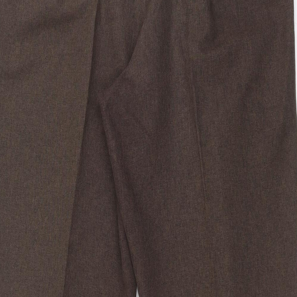 BM Womens Brown Trousers Size 16 L26 in